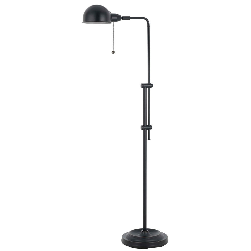 HomeRoots 58" Bronze Adjustable Floor Lamp with Elegant Dome Shade for Classic Home Decor & Ambient Lighting 526255