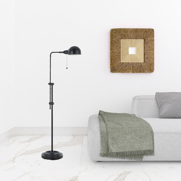 HomeRoots 58" Bronze Adjustable Floor Lamp with Elegant Dome Shade for Classic Home Decor & Ambient Lighting 526255