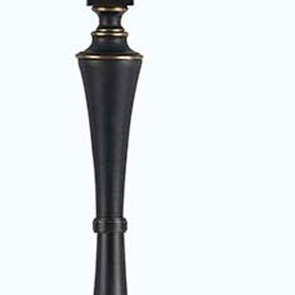 HomeRoots 61" Bronze Two-Light Traditional Floor Lamp with Brown Shade for Elegant Ambient Lighting 526257