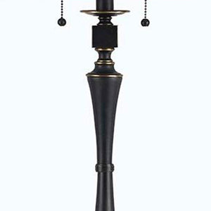 HomeRoots 61" Bronze Two-Light Traditional Floor Lamp with Brown Shade for Elegant Ambient Lighting 526257