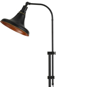 HomeRoots 58" Bronze Metal Floor Lamp – Adjustable Dome Shade for Elegant Lighting in Living Room & Office 526271