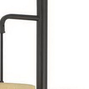 HomeRoots 72" Bronze Three-Light Traditional Floor Lamp with Dimmable Beige Shade for Cozy Ambience 526272