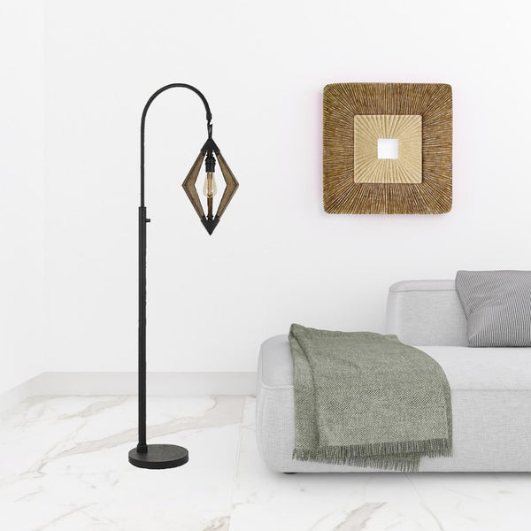 HomeRoots 67" Elegant Black Traditional Floor Lamp with Dimmable Lighting, Perfect for Any Room Décor 526278