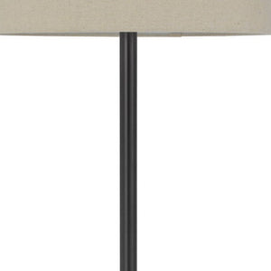 HomeRoots 62" Elegant Bronze Tray Table Floor Lamp with USB Charging & Dimmable Shade for Stylish Ambiance 526289