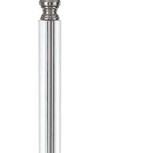 Homeroots 60" Nickel Traditional Shaped Floor Lamp With White Square Shade  Metal 526291