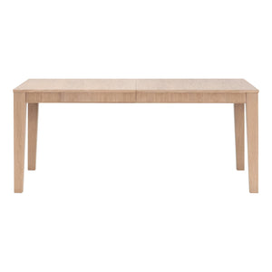 Essentials for Living Highland Oak Wood Extension Dining Table Seats Eight with Fluted Apron Detail 5263.NAT-OAK