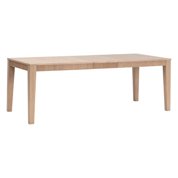 Essentials for Living Highland Oak Wood Extension Dining Table Seats Eight with Fluted Apron Detail 5263.NAT-OAK