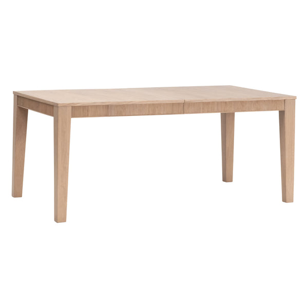 Essentials for Living Highland Oak Wood Extension Dining Table Seats Eight with Fluted Apron Detail 5263.NAT-OAK