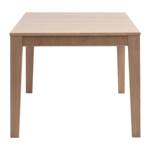 Essentials for Living Highland Oak Wood Extension Dining Table Seats Eight with Fluted Apron Detail 5263.NAT-OAK