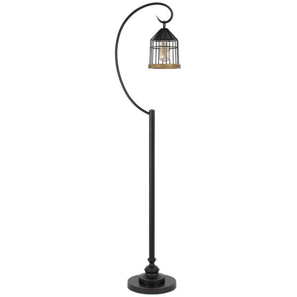 HomeRoots 63" Bronze Floor Lamp - Traditional Elegance with Dimmable Lighting, Weighted Base, and Timeless Design 526304