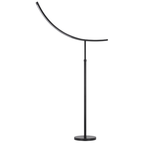 HomeRoots 74" Bronze Adjustable LED Floor Lamp - Classic Design with Energy-Efficient Illumination for Any Room 526305