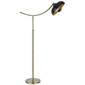 HomeRoots 66" Modern Bronze Adjustable Arc Floor Lamp - Stylish Dome Shade for Living Room Illumination 526306
