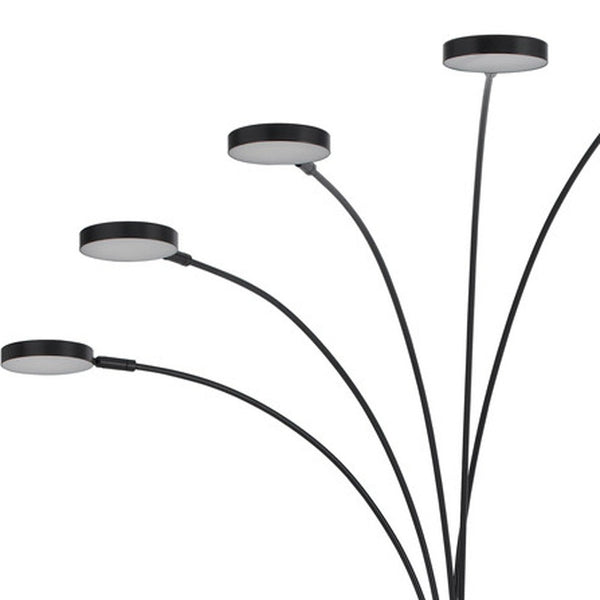 Homeroots 82" Bronze Five Light Led Arc Floor Lamp  Metal 526324