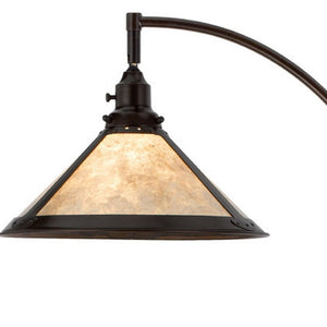 HomeRoots 65" Bronze Traditional Floor Lamp with Dimmable White Empire Shade for Elegant Ambient Lighting 526325
