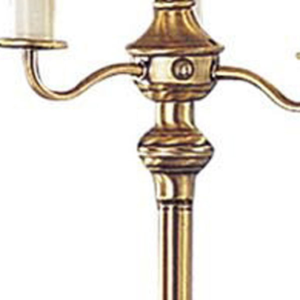 HomeRoots 60" Bronze Four-Light Traditional Floor Lamp with Beige Shade for Elegant Ambient Lighting 526333