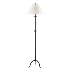 HomeRoots 57" Black Traditional Floor Lamp with Elegant White Shade – Perfect for Living Rooms & Offices 526340