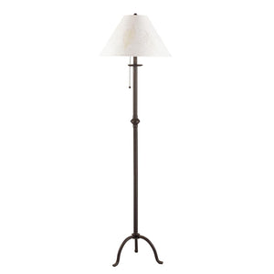 HomeRoots 57" Black Traditional Floor Lamp with Elegant White Shade – Perfect for Living Rooms & Offices 526340