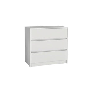 HomeRoots Two Piece White Bedroom Set - Modern Minimalist Design with Versatile Storage for Compact Spaces 526354