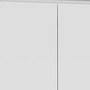 HomeRoots Two Piece White Bedroom Set - Modern Minimalist Nightstand & Armoire for Stylish Storage Solutions 526356