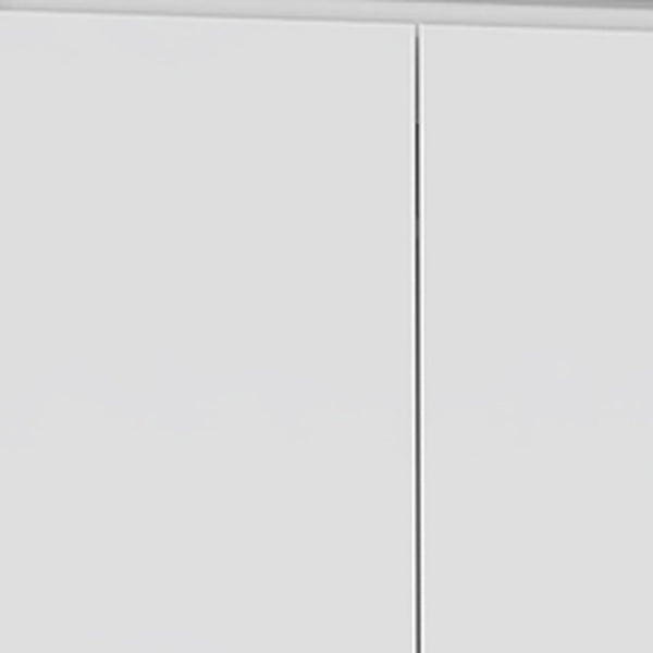 HomeRoots Two Piece White Bedroom Set - Modern Minimalist Nightstand & Armoire for Stylish Storage Solutions 526356