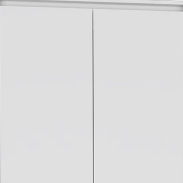 HomeRoots Two Piece White Bedroom Set - Modern Minimalist Design with Ample Storage for Serene Spaces 526357