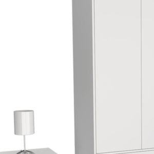 HomeRoots Three Piece White Bedroom Set - Modern Minimalist Ensemble with Ample Storage for Stylish Organization 526358