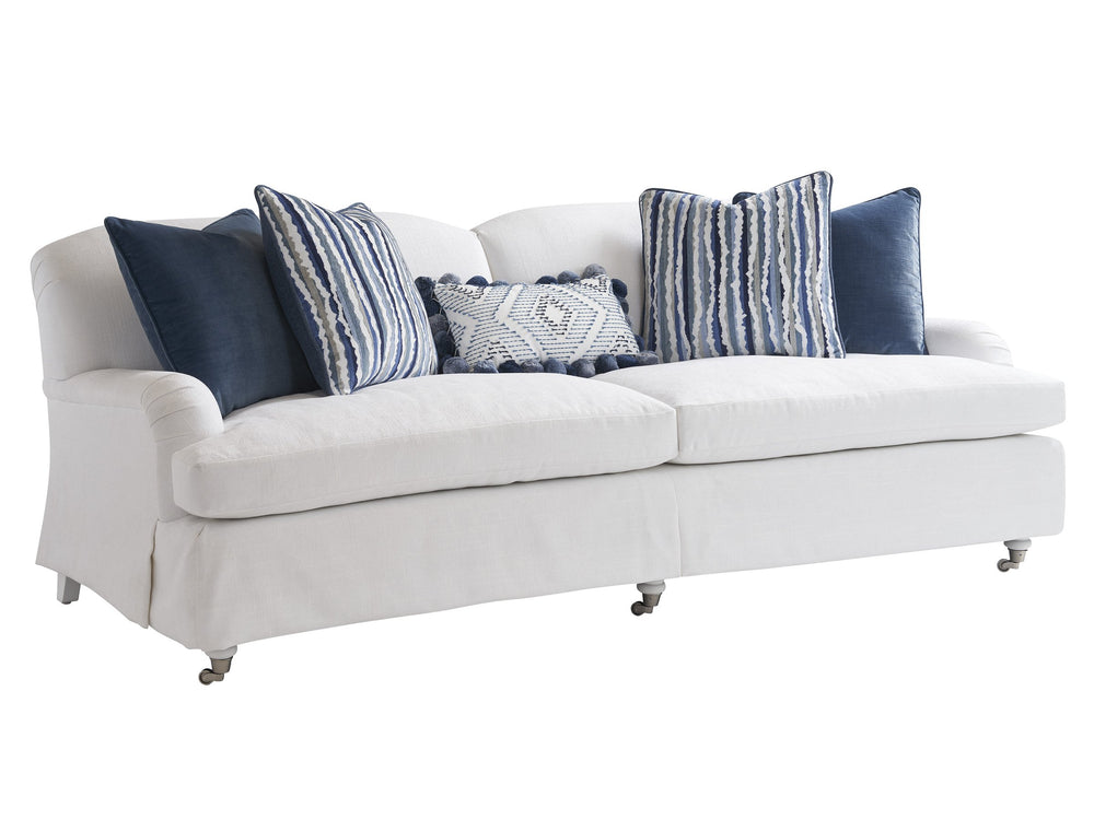 Lexington Athos Apartment Sofa Tailored Coastal Upholstery with Down Pillows for Living Rooms 5265-31P-60