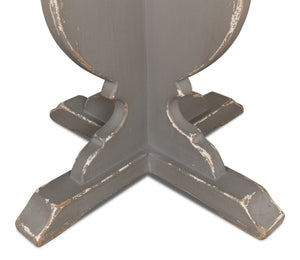 Sarreid Brogan Side Table With Old Pine Finish And Dentil Molding - Rustic Charm For Your Home Décor Green  52656