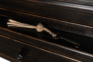 Sarreid Beacon Hill Display Case - Elegant Ebony Finish With 6 Adjustable Shelves And Glass Window Panes   52659