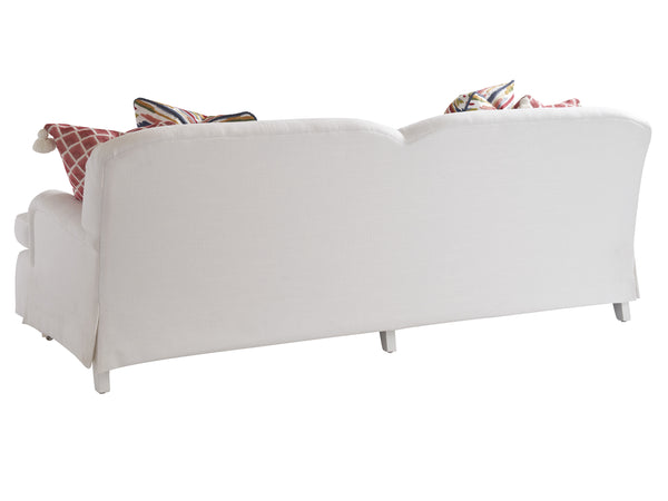 Lexington Barclay Butera Athos Tight Back Sofa: Elegant Upholstered Design With Luxurious Down Pillows And Pewter Casters   5265-31p-41