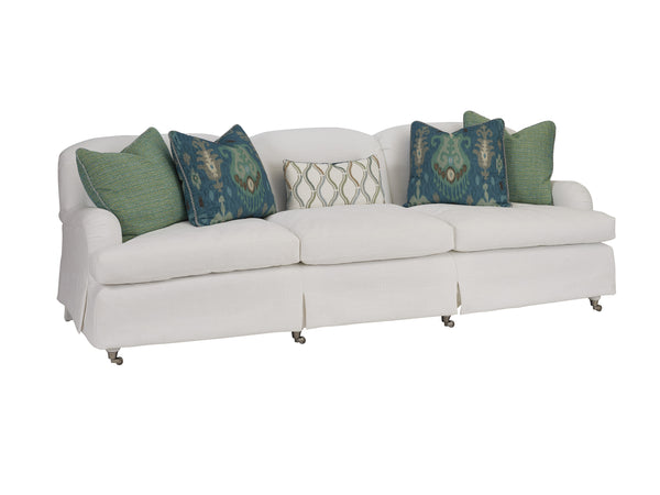 Lexington Barclay Butera Athos Sofa With Luxurious Down Cushions And Elegant Pewter Casters For Timeless Living Style   5265-33p-40