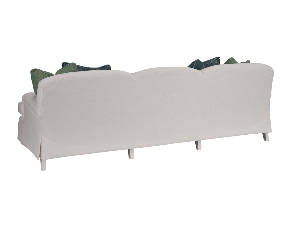 Lexington Barclay Butera Athos Sofa With Luxurious Down Cushions And Elegant Pewter Casters For Timeless Living Style   5265-33p-40