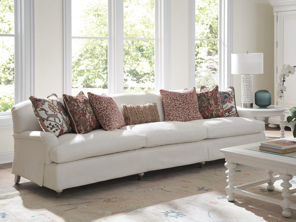 Lexington Barclay Butera Athos Sofa With Luxurious Down Cushions And Elegant Pewter Casters For Timeless Living Style   5265-34p-40
