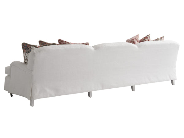 Lexington Barclay Butera Athos Sofa With Luxurious Down Cushions And Elegant Pewter Casters For Timeless Living Style   5265-34p-40