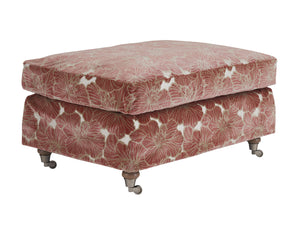 Lexington Barclay Butera Athos Ottoman With Elegant Pewter Casters, Artisan Upholstery, And Tailored Design For Style   5265-44p-40