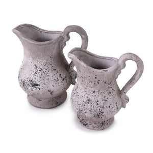 Distressed Grey Wash Pitcher (5268M A344) Zentique