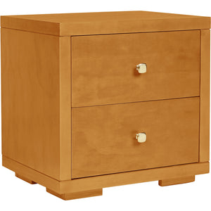 Homeroots 19" Oak Two Drawer Nightstand Oak  526873