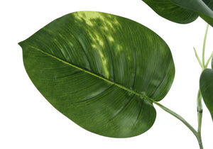 English Elm Artificial Dieffenbachia Tree, 54" Tall Faux Plant For Indoor Decor, Realistic Touch, Black Pot B2710P220032