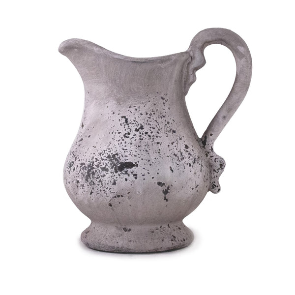 Distressed Grey Wash Pitcher (5268L A344) Zentique