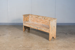 Sarreid Beach House Bench Grey - Hand Rubbed Finish In Reclaimed Solid Pine For Relaxing Coastal Style Grey  52696
