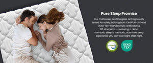 English Elm Rresta Full Hybrid Mattress 7 Layer Pocketed Coil 5 Zone Support Certipur Certified B2716P440585