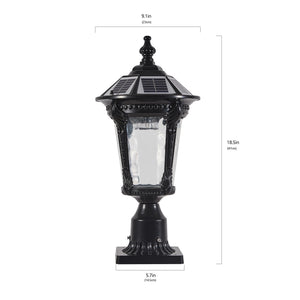 English Elm Retro Solar Lights Dimmable LED Outdoor Garden Lamp, Solar-Powered Auto On/Off, Weatherproof Charm W2312P368731