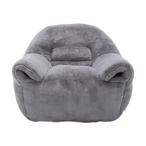 English Elm Bean Bag Chair – Plush Faux Fur Floor Sofa With Back Support For Ultimate Comfort In Any Room W2200P326889