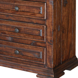 Homeroots 32" Brown Three Drawer Nightstand   527049