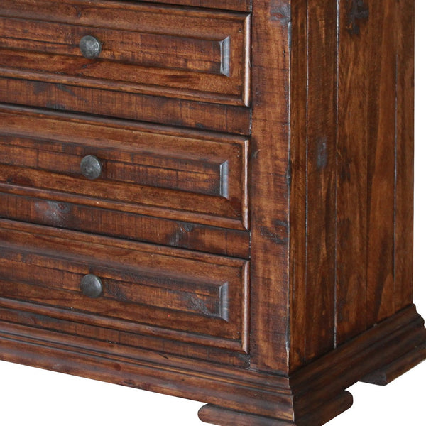 Homeroots 32" Brown Three Drawer Nightstand   527049