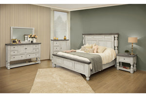 Homeroots 27" Ivory One Drawer Nightstand   527053