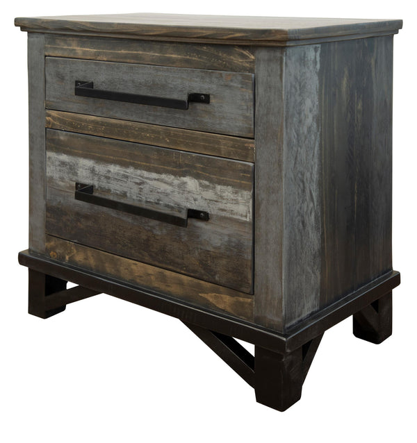 Homeroots 27" Brown Two Drawer Nightstand   527055