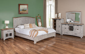 Homeroots 27" Gray One Drawer Nightstand   527059