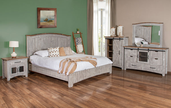 Homeroots 27" Gray One Drawer Nightstand   527059