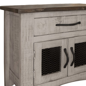 Homeroots 27" Gray One Drawer Nightstand   527059